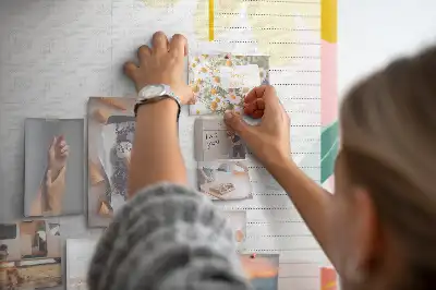 Nástenná detská nástenka s plánovačom týždňa