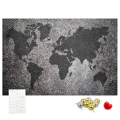 Korková nástenka s motívom minimalistického betónového sveta