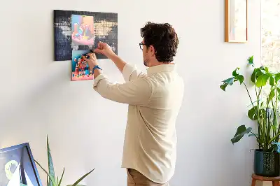 Nástenná nástenka do detskej izby Geometrický obrys sveta
