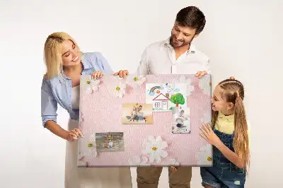 Korková nástenka s motívom sedmokrások