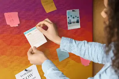 Korková nástenka Východ slnka