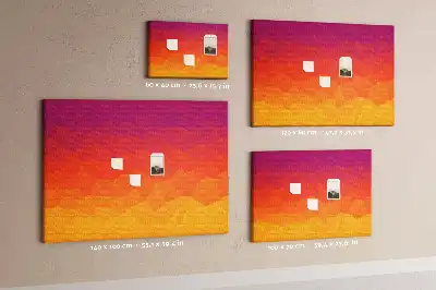 Korková nástenka Východ slnka