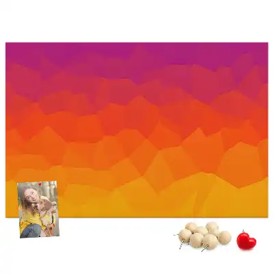 Korková nástenka Východ slnka