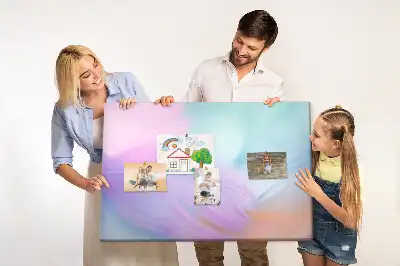 Nástenná nástenka do detskej izby Farebné pierka