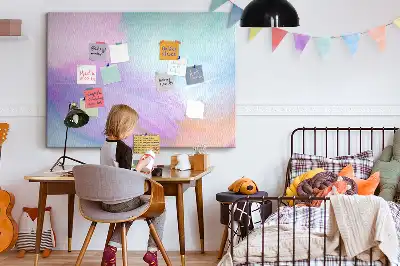 Nástenná nástenka do detskej izby Farebné pierka