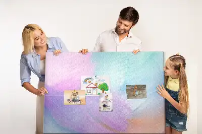 Nástenná nástenka do detskej izby Farebné pierka