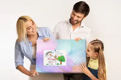 Nástenná nástenka do detskej izby Farebné pierka
