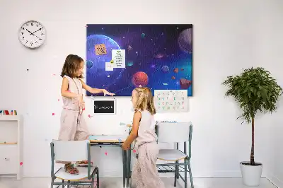 Korková nástenka Planéty a galaxia