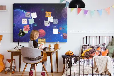 Korková nástenka Planéty a galaxia