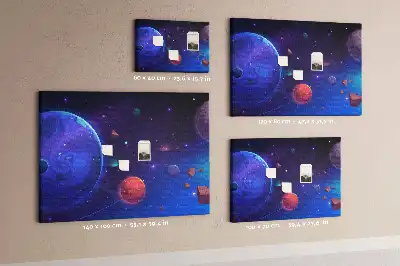 Korková nástenka Planéty a galaxia