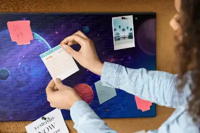 Korková nástenka Planéty a galaxia