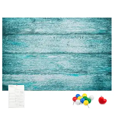 Nástenka do detskej izby v dizajne modrého starého dreva