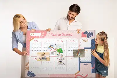 Korková nástenka Plánovač týždňa
