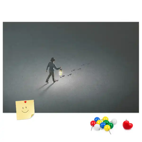 Korková nástenka Pútnik v tme
