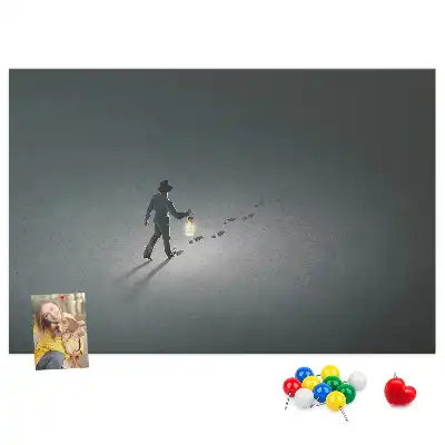 Korková nástenka Pútnik v tme