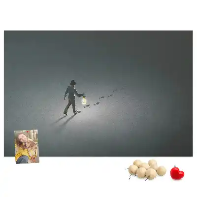 Korková nástenka Pútnik v tme