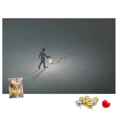 Korková nástenka Pútnik v tme
