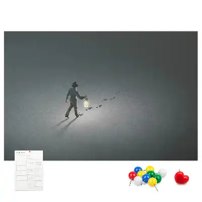 Korková nástenka Pútnik v tme