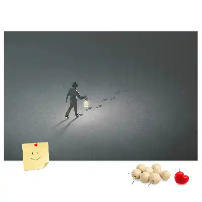 Korková nástenka Pútnik v tme