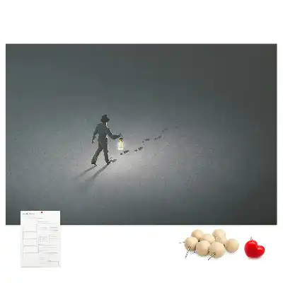 Korková nástenka Pútnik v tme