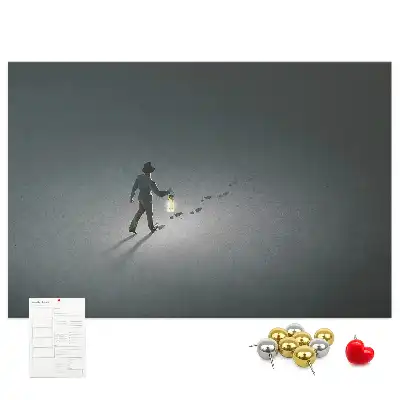 Korková nástenka Pútnik v tme