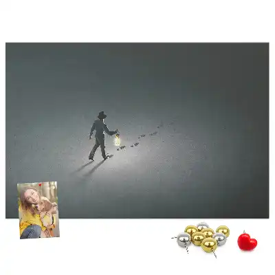 Korková nástenka Pútnik v tme