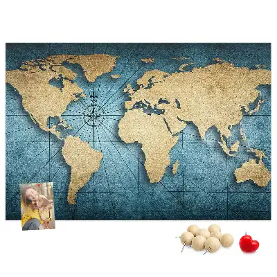 Nástenná mapa sveta Glóbus s 3D efektom hĺbky do detskej izby
