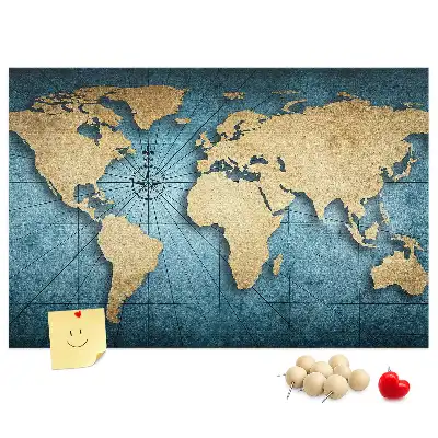 Nástenná mapa sveta Glóbus s 3D efektom hĺbky do detskej izby
