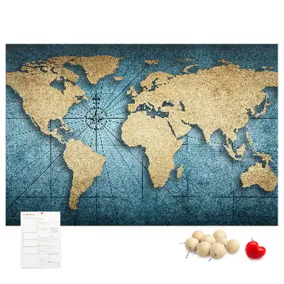 Nástenná mapa sveta Glóbus s 3D efektom hĺbky do detskej izby