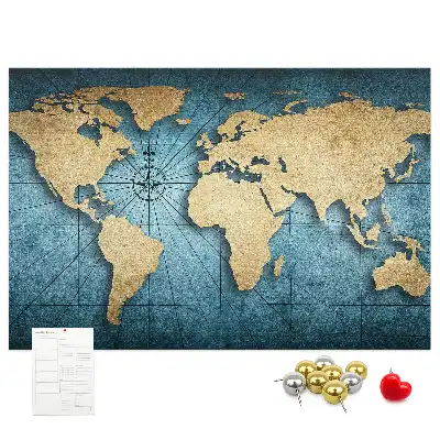 Nástenná mapa sveta Glóbus s 3D efektom hĺbky do detskej izby