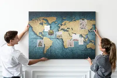 Nástenná mapa sveta Glóbus s 3D efektom hĺbky do detskej izby