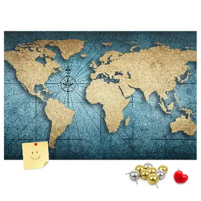 Nástenná mapa sveta Glóbus s 3D efektom hĺbky do detskej izby