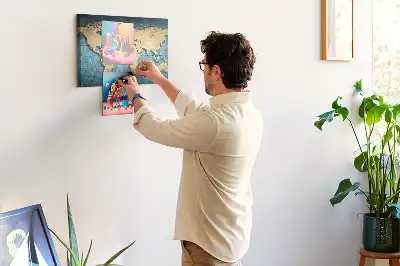 Nástenná mapa sveta Glóbus s 3D efektom hĺbky do detskej izby