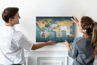 Nástenná mapa sveta Glóbus s 3D efektom hĺbky do detskej izby