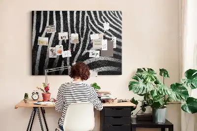 Nástenka do detskej izby so vzorom zebry