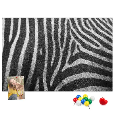 Nástenka do detskej izby so vzorom zebry