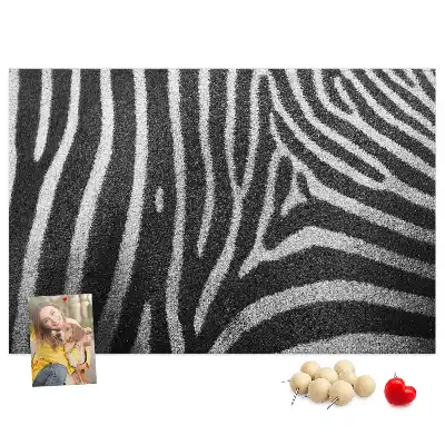Nástenka do detskej izby so vzorom zebry