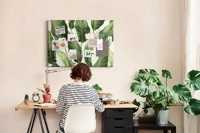 Nástenka do detskej izby s motívom palmových listov