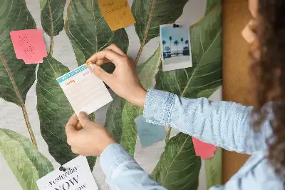 Nástenka do detskej izby s motívom palmových listov
