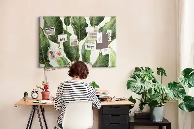 Nástenka do detskej izby s motívom palmových listov