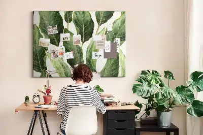 Nástenka do detskej izby s motívom palmových listov