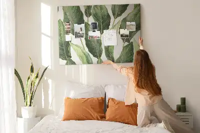 Nástenka do detskej izby s motívom palmových listov