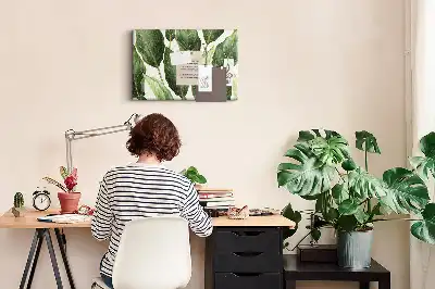 Nástenka do detskej izby s motívom palmových listov