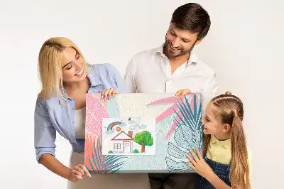 Korková nástenka Pastelové listy