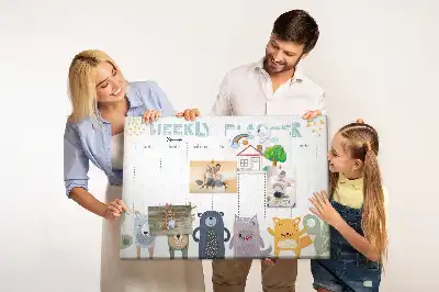 Detská nástenka s týždenným plánovačom