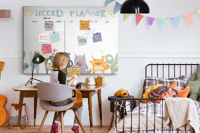 Detská nástenka s týždenným plánovačom