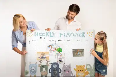 Detská nástenka s týždenným plánovačom