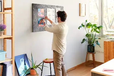 Korková nástenka s dekorom žilkovaného kameňa