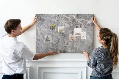 Korková nástenka s dekorom žilkovaného kameňa