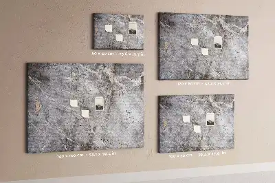 Korková nástenka s dekorom žilkovaného kameňa